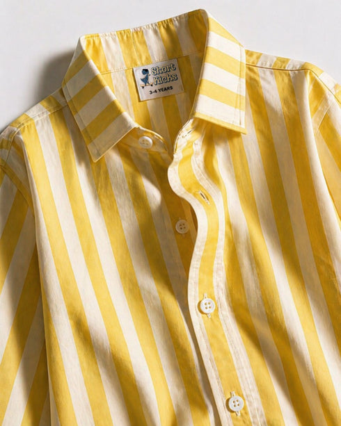 Lemon Zest Vertical Stripe Shirt
