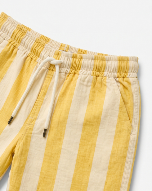 Sun-Stripe Muslin Shorts