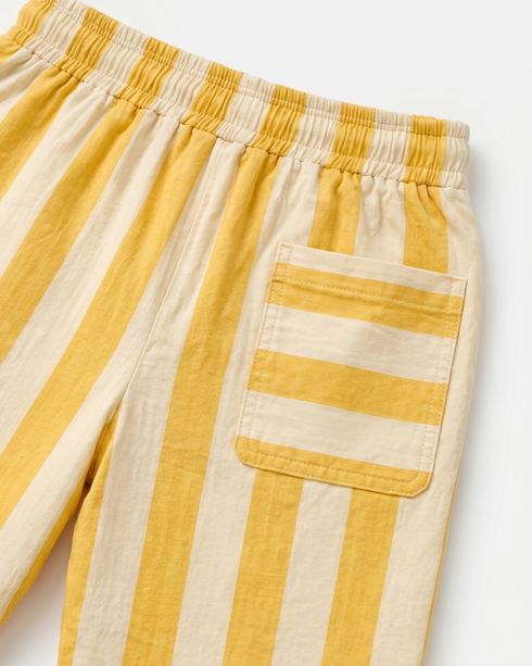 Sun-Stripe Muslin Shorts