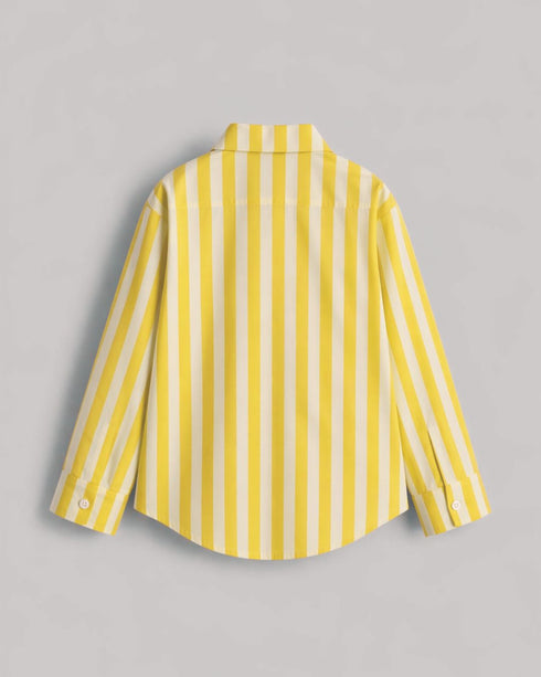 Lemon Zest Vertical Stripe Shirt