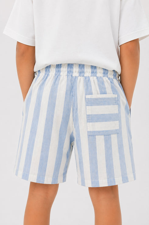 Sky Blue Muslin Shorts