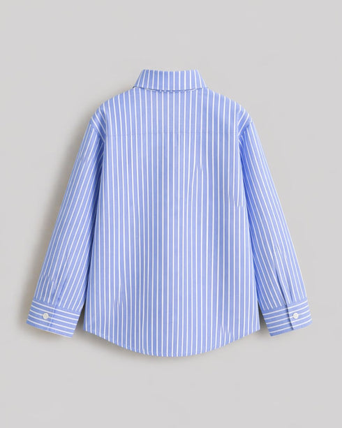 Sky Blue Pinstripe Button-Down