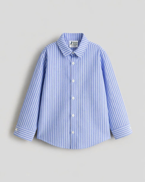 Sky Blue Pinstripe Button-Down