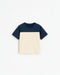 Midnight Cream Block Tee