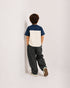 Midnight Cream Block Tee