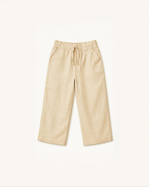 Linen-Blend Trousers