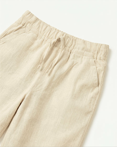 Linen-Blend Trousers
