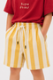 Sun-Stripe Muslin Shorts